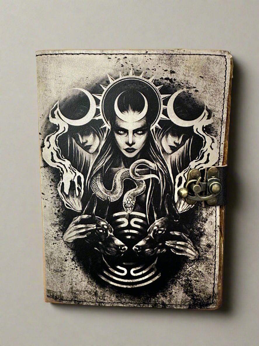 Hekate Journal | Hecate | Leather Journal | Blank Vintage Notebook
