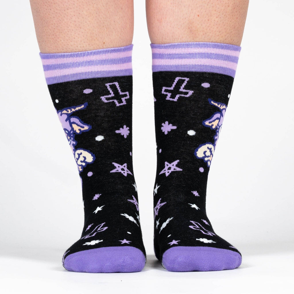 Baby Baphomet Crew Socks - Angel's House of Design Co.