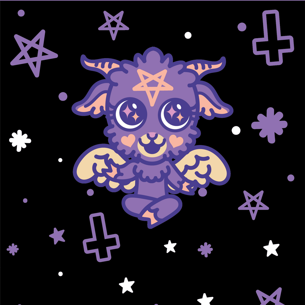 Baby Baphomet Crew Socks - Angel's House of Design Co.