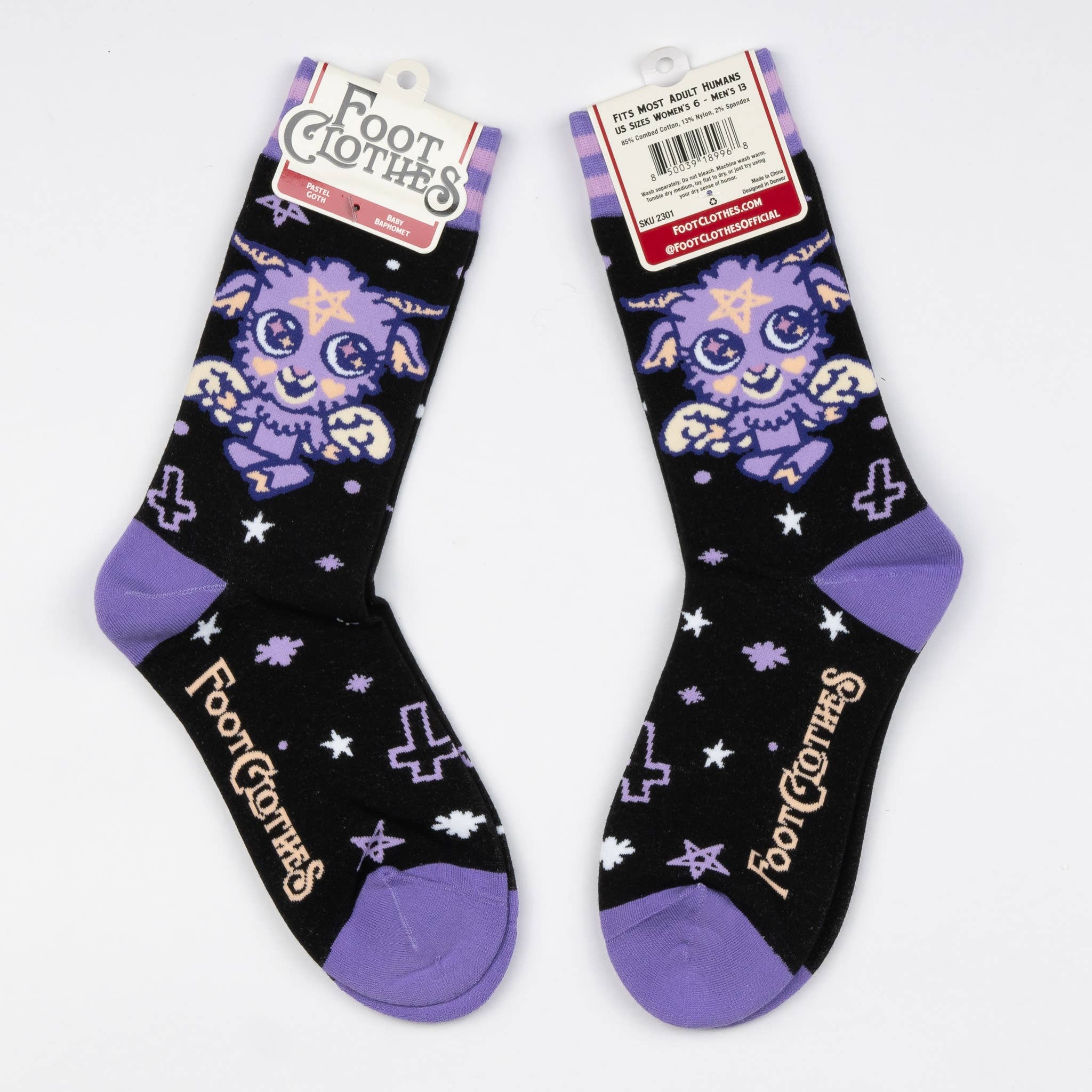 Baby Baphomet Crew Socks - Angel's House of Design Co.