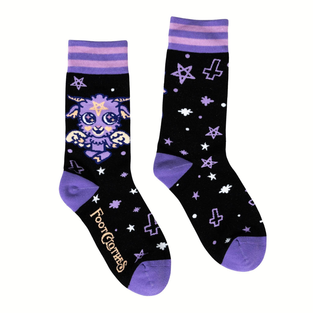 Baby Baphomet Crew Socks - Angel's House of Design Co.