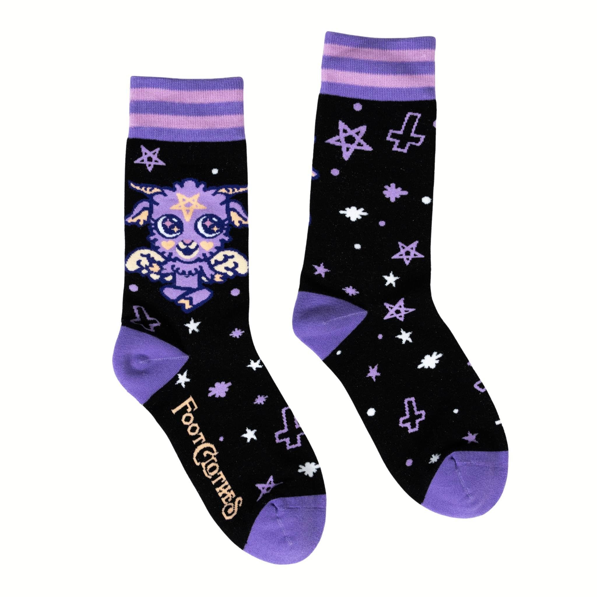 Baby Baphomet Crew Socks - Angel's House of Design Co.