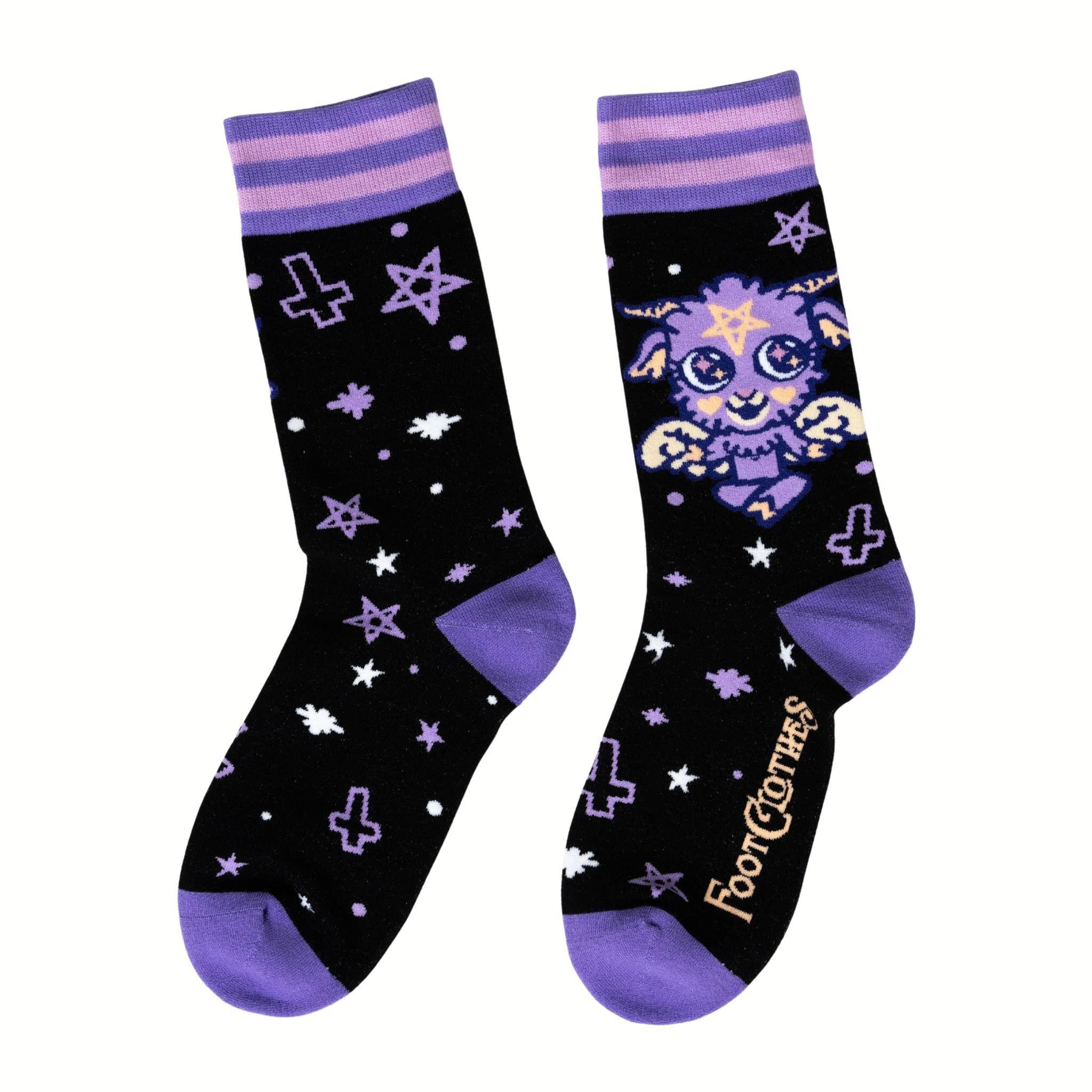 Baby Baphomet Crew Socks - Angel's House of Design Co.