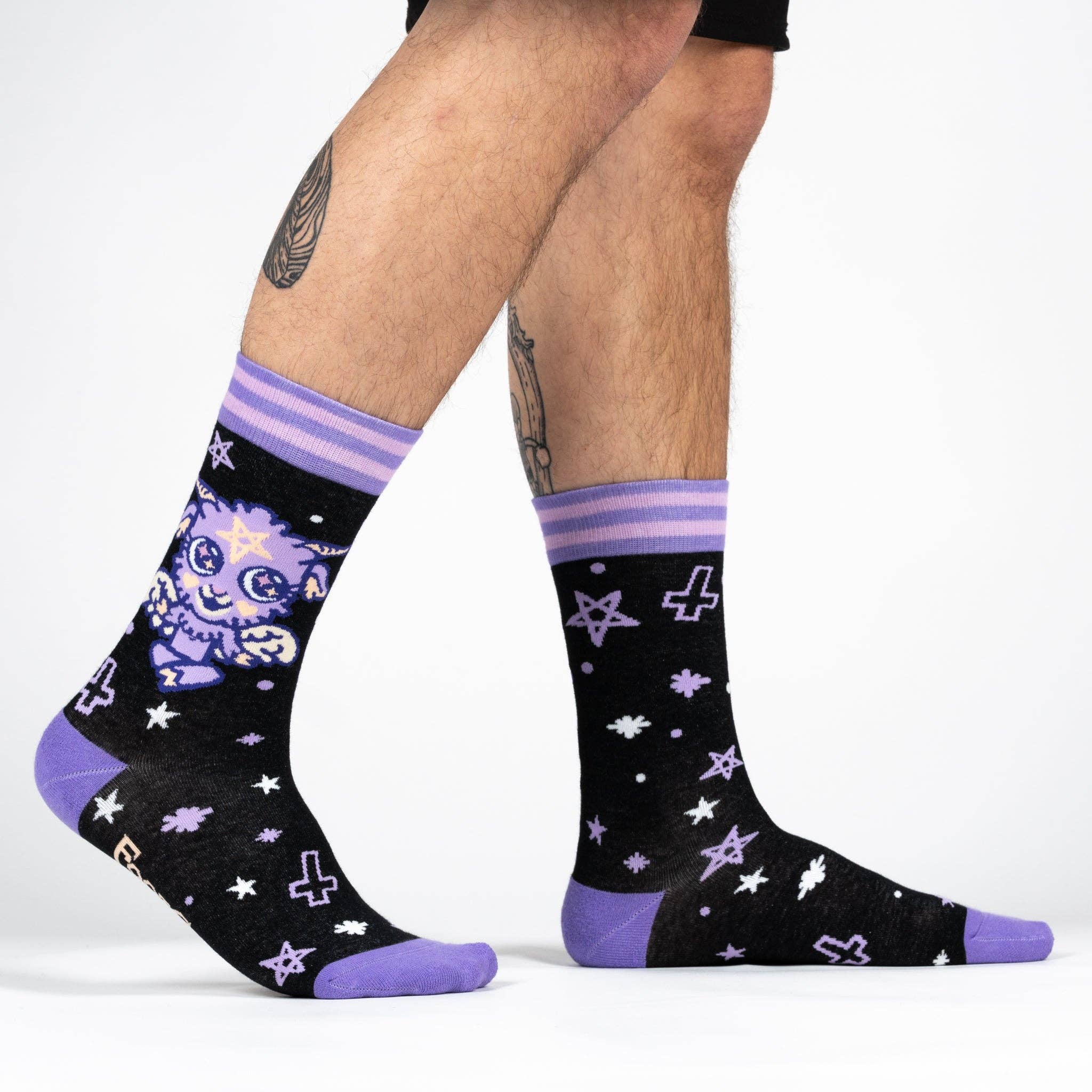 Baby Baphomet Crew Socks - Angel's House of Design Co.