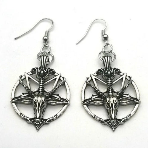Baphomet Earrings - Angel's House of Design Co.