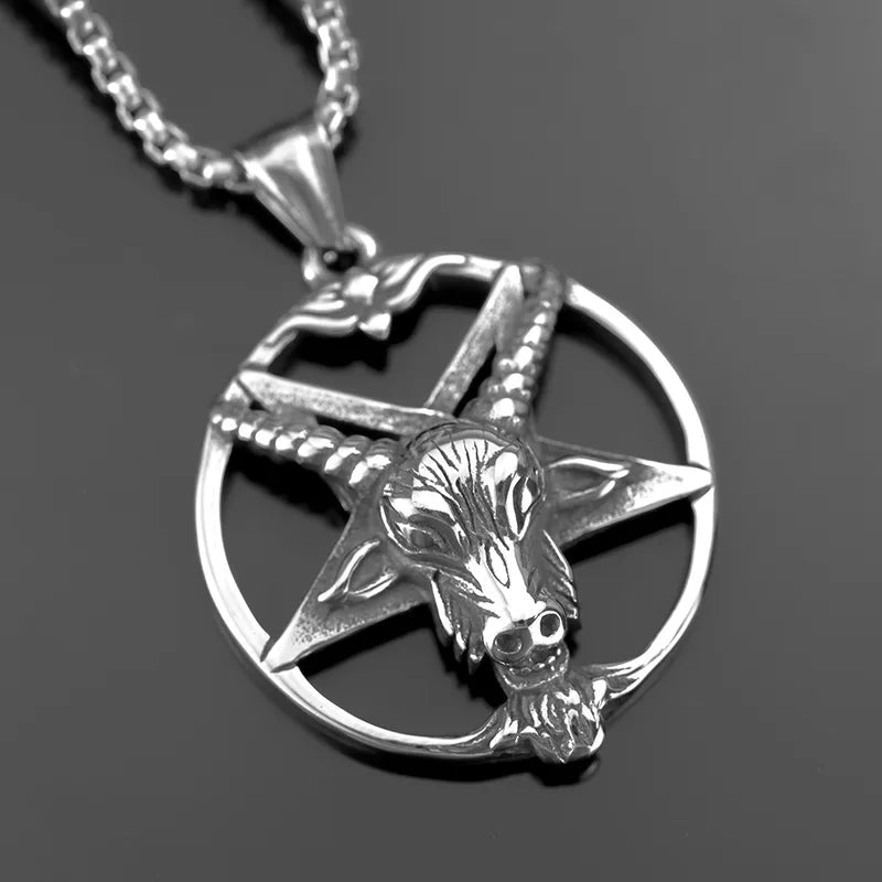 Baphomet Pentacle Necklace - Angel's House of Design Co.