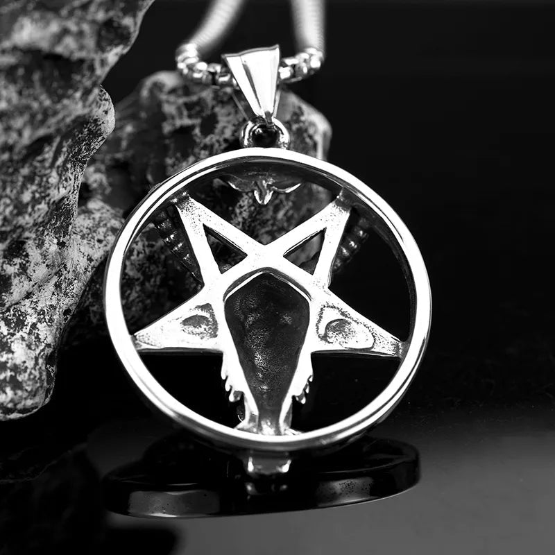 Baphomet Pentacle Necklace - Angel's House of Design Co.