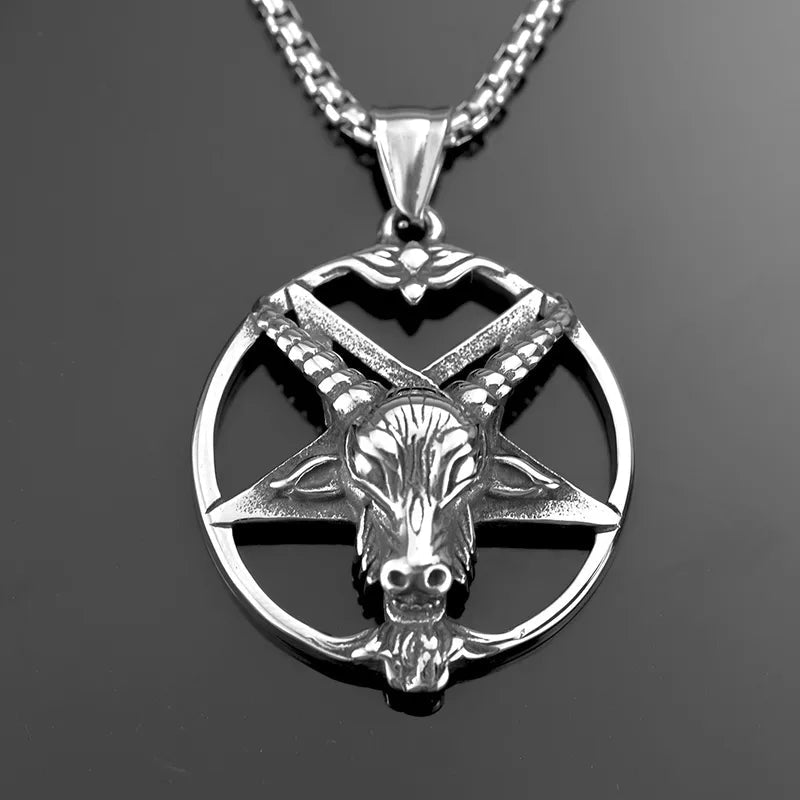 Baphomet Pentacle Necklace - Angel's House of Design Co.