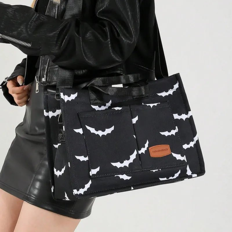 Bat Canvas Tote - Angel's House of Design Co.