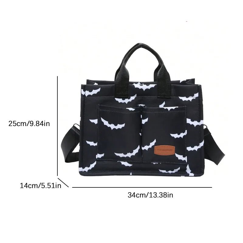Bat Canvas Tote - Angel's House of Design Co.