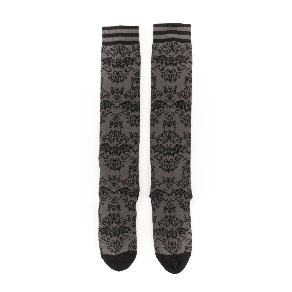 Bat Damask Knee High Socks - Angel's House of Design Co.