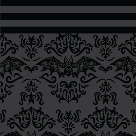 Bat Damask Knee High Socks - Angel's House of Design Co.