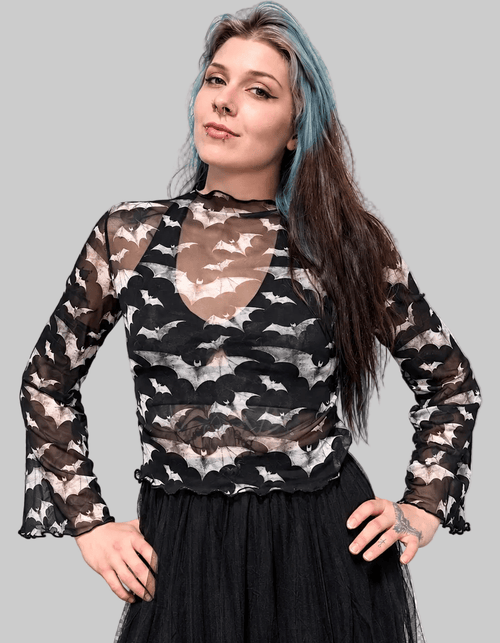 Bat Mesh Top - Angel's House of Design Co.