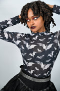 Bat Mesh Unisex Long Sleeve Shirt - Angel's House of Design Co.