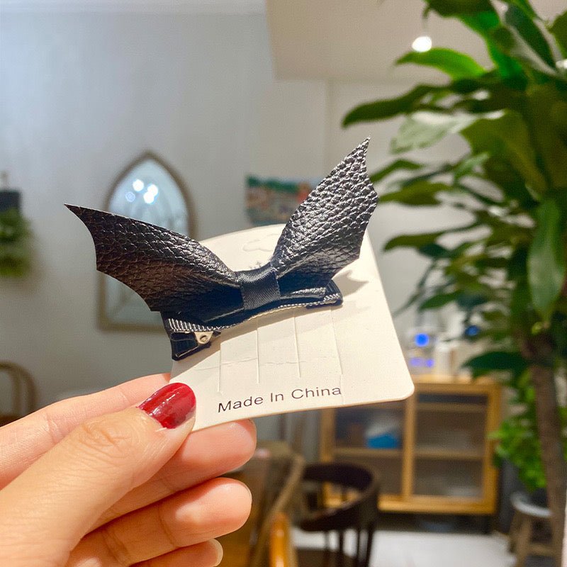 Bat Wing Bow Hair Clip - Angel's House of Design Co.