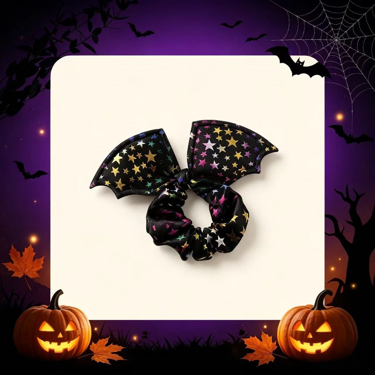 Bat Wing Hair Scrunchy - Angel's House of Design Co.