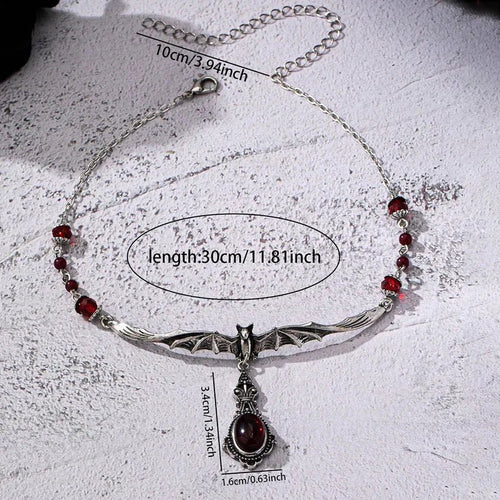 Beaded Bat Necklace - Angel's House of Design Co.
