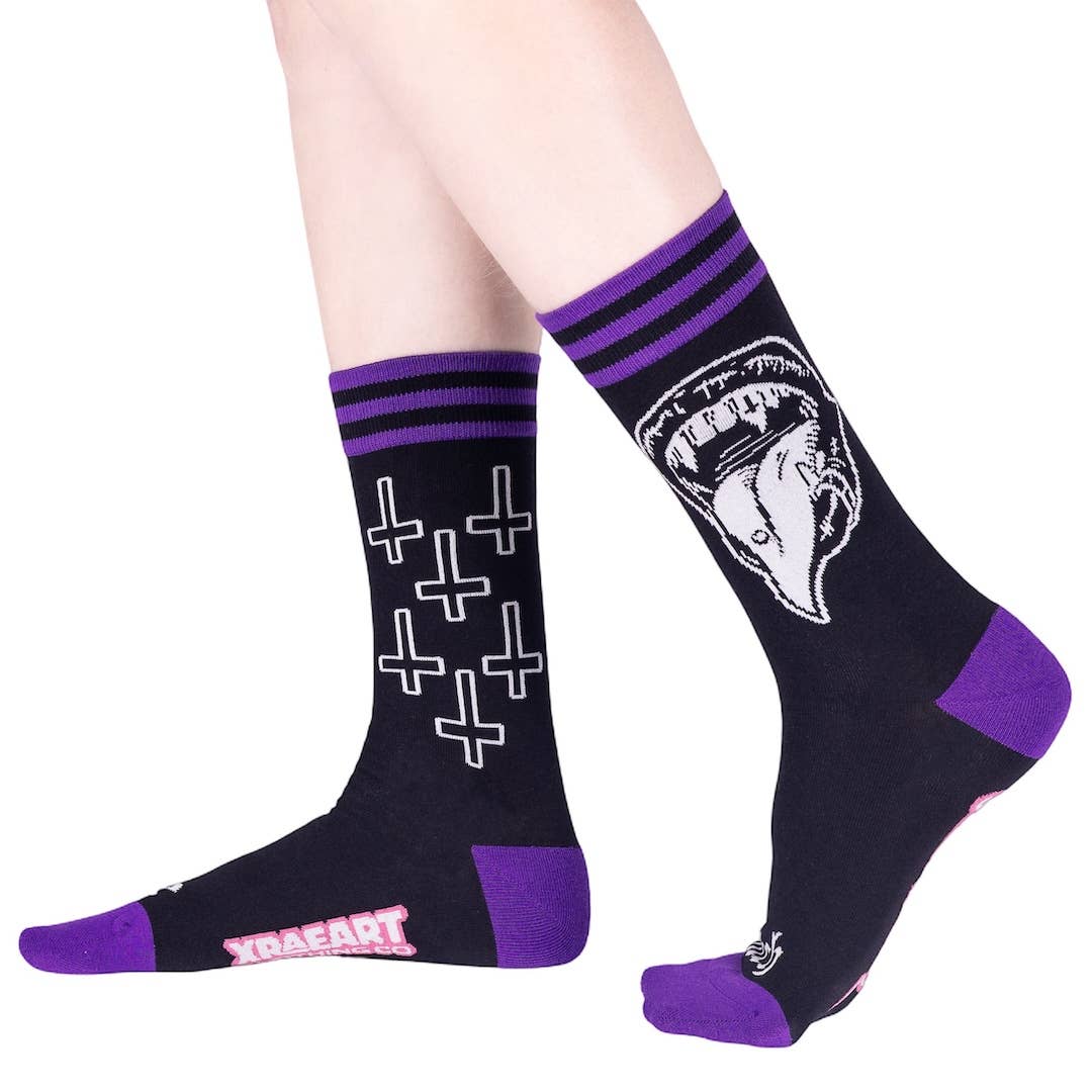 Bite Me Bitch Crew Socks - Angel's House of Design Co.