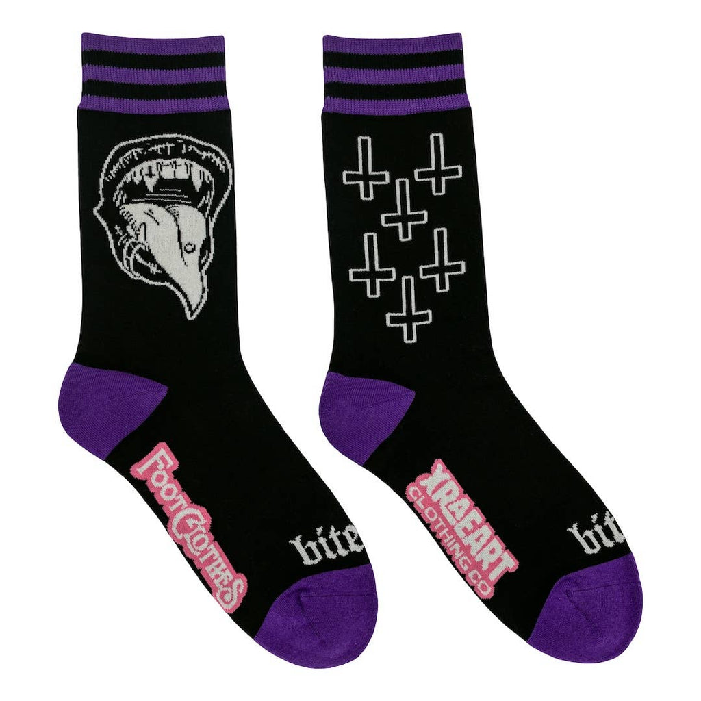 Bite Me Bitch Crew Socks - Angel's House of Design Co.