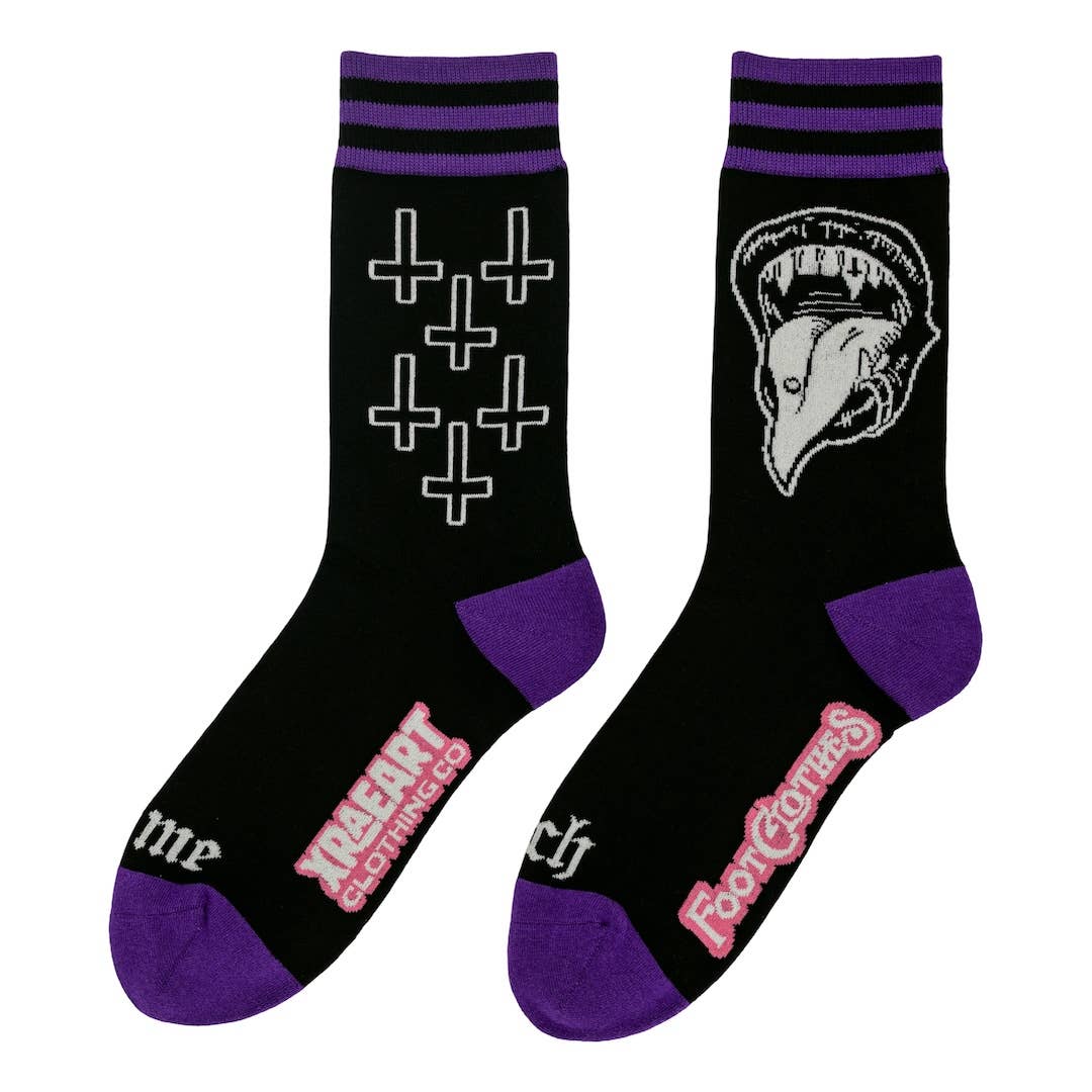 Bite Me Bitch Crew Socks - Angel's House of Design Co.