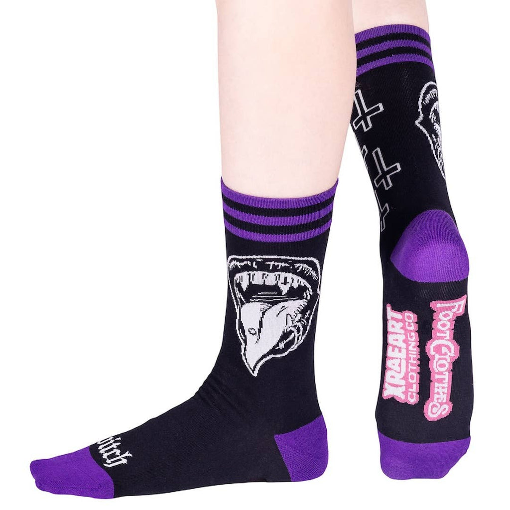 Bite Me Bitch Crew Socks - Angel's House of Design Co.