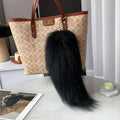 Black Fox Tail with Key Ring - Angel's House of Design Co.