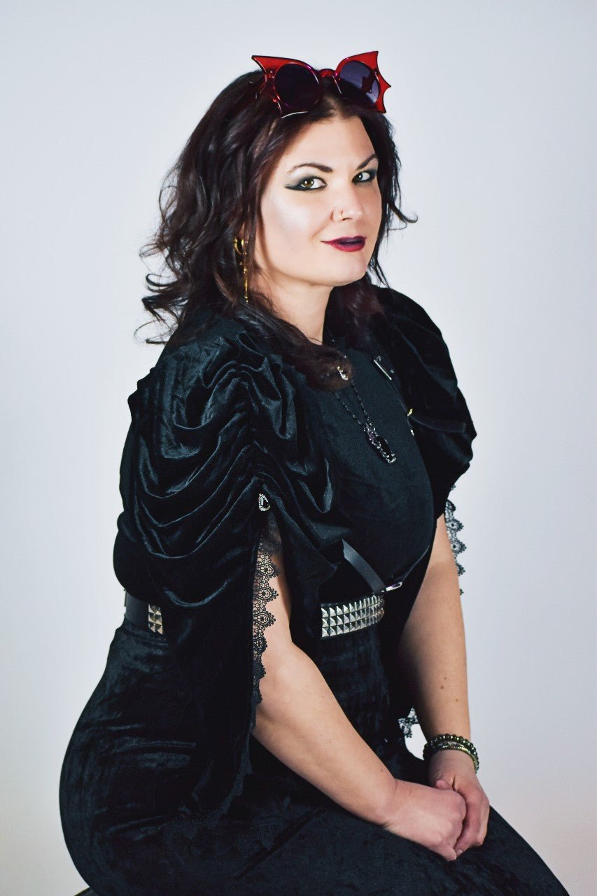 Black Goth Queen Top - Angel's House of Design Co.