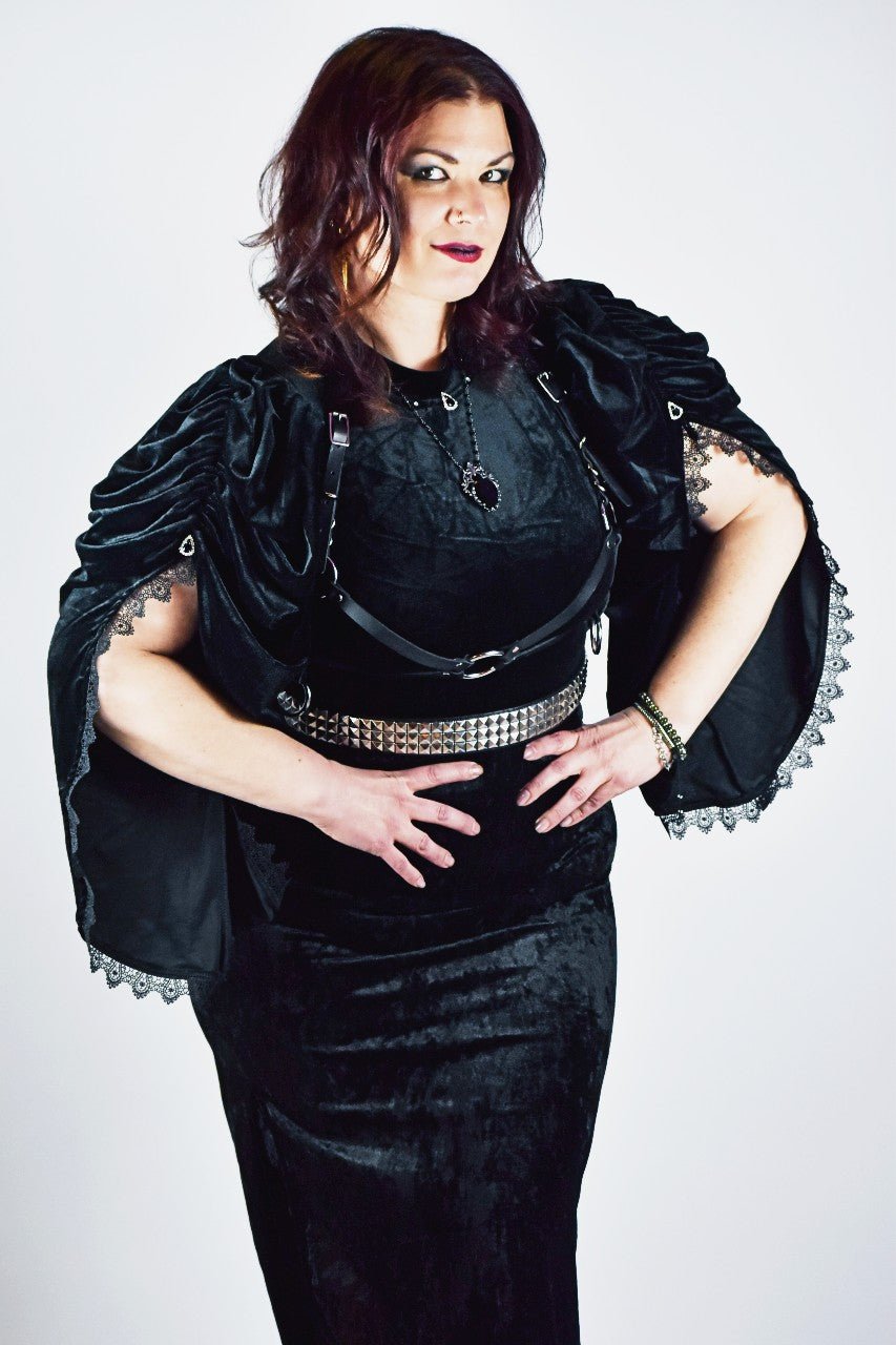 Black Goth Queen Top - Angel's House of Design Co.