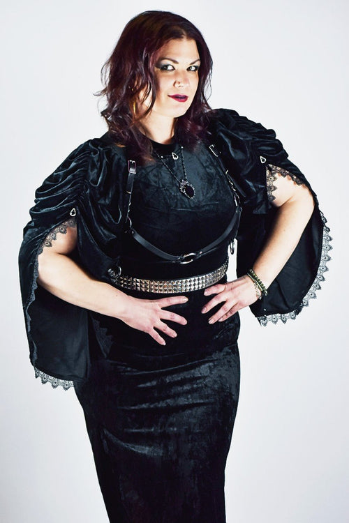 Black Goth Queen Top - Angel's House of Design Co.