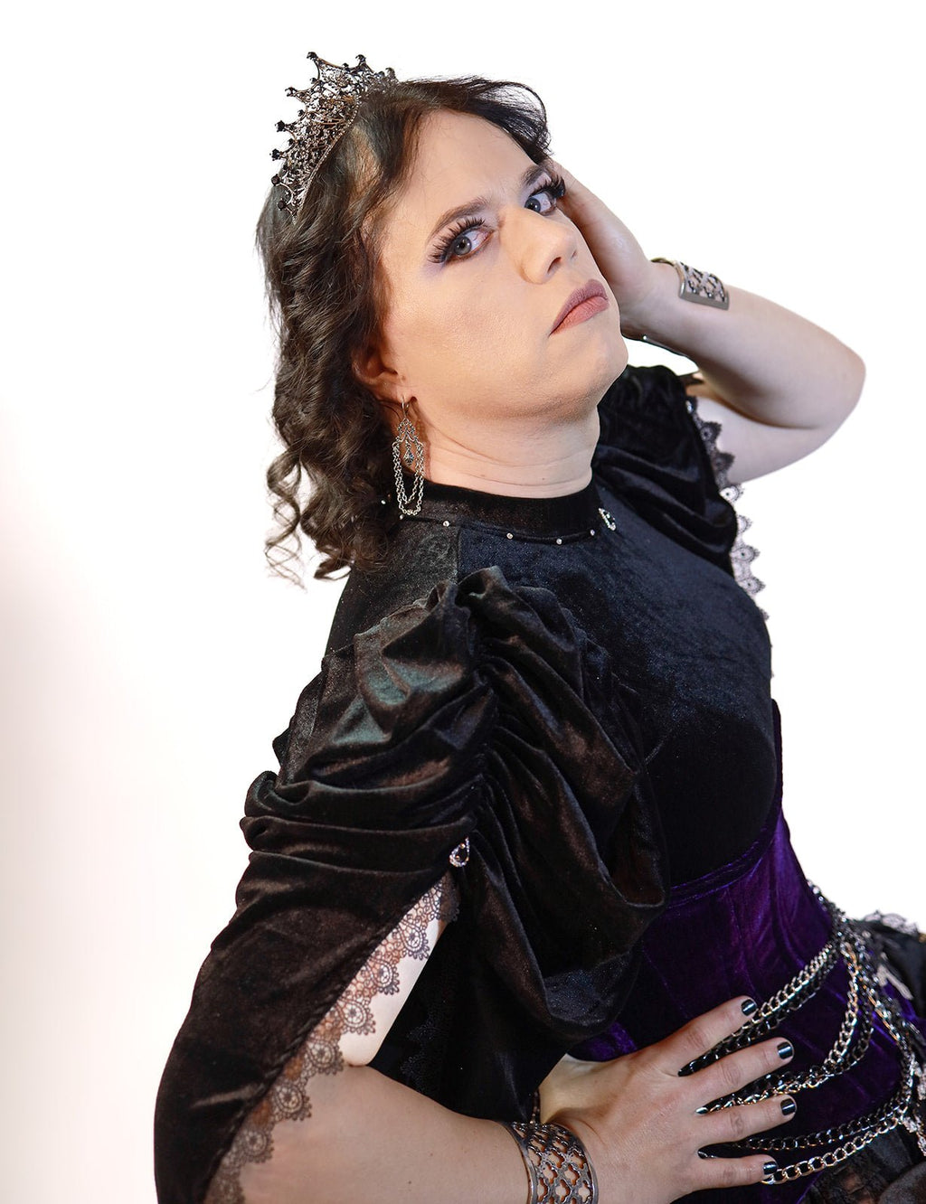 Black Goth Queen Top - Angel's House of Design Co.
