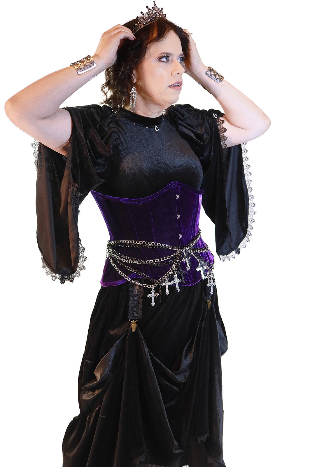 Black Goth Queen Top - Angel's House of Design Co.