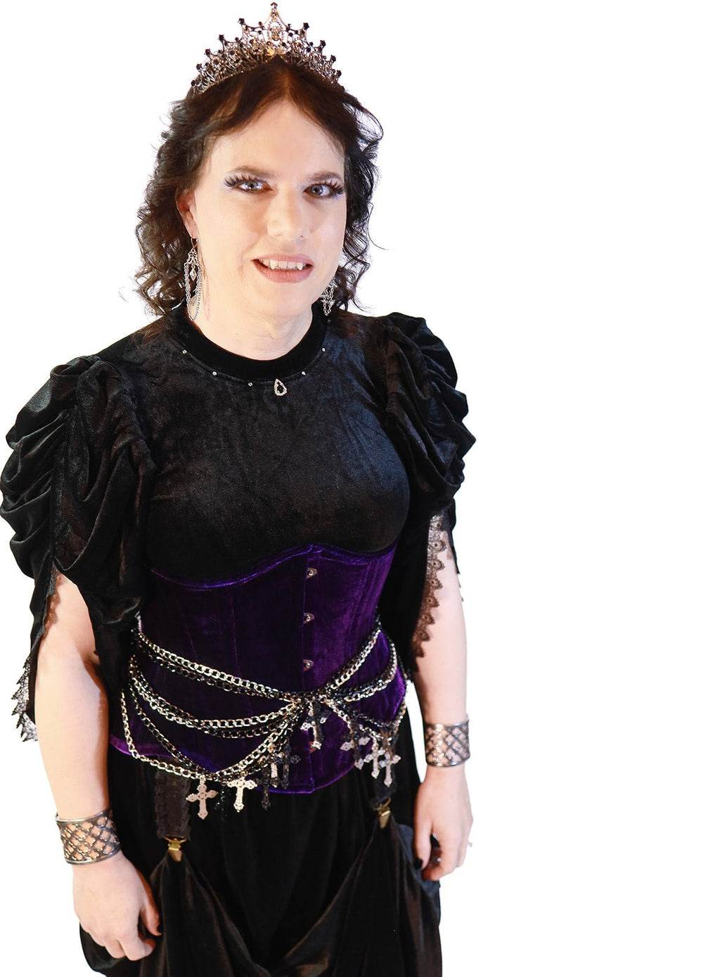 Black Goth Queen Top - Angel's House of Design Co.