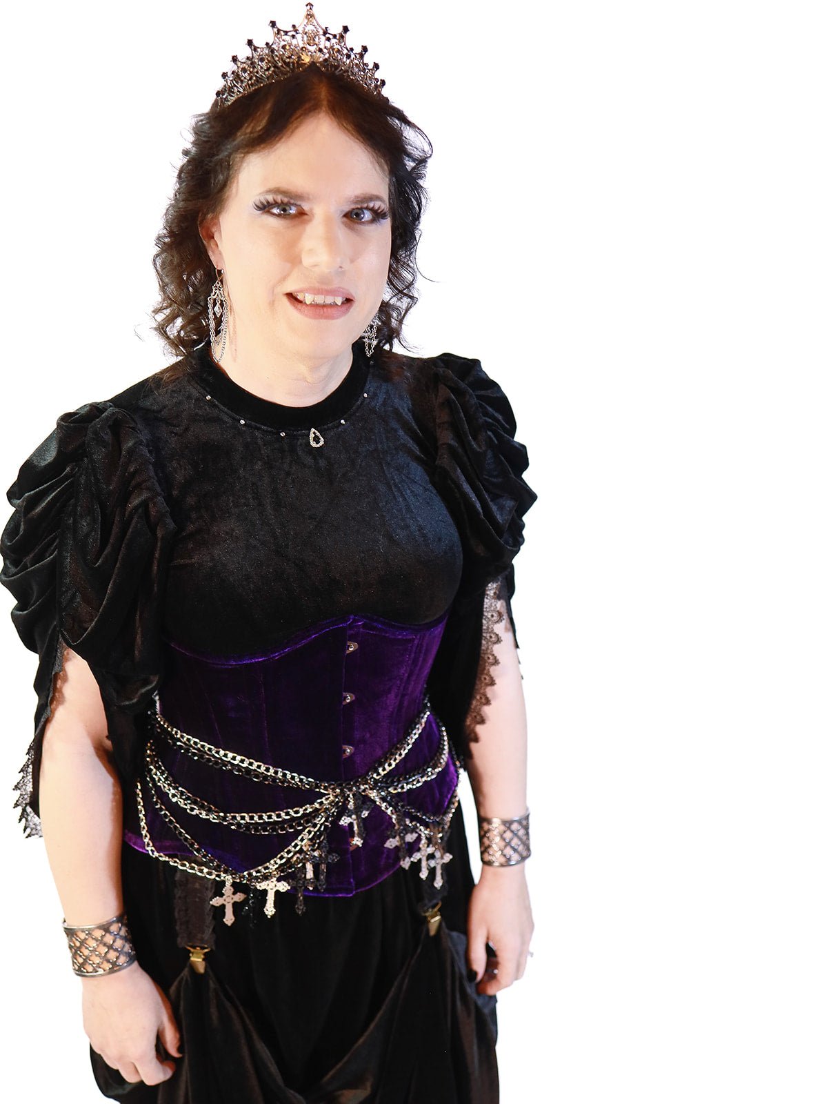 Black Goth Queen Top - Angel's House of Design Co.