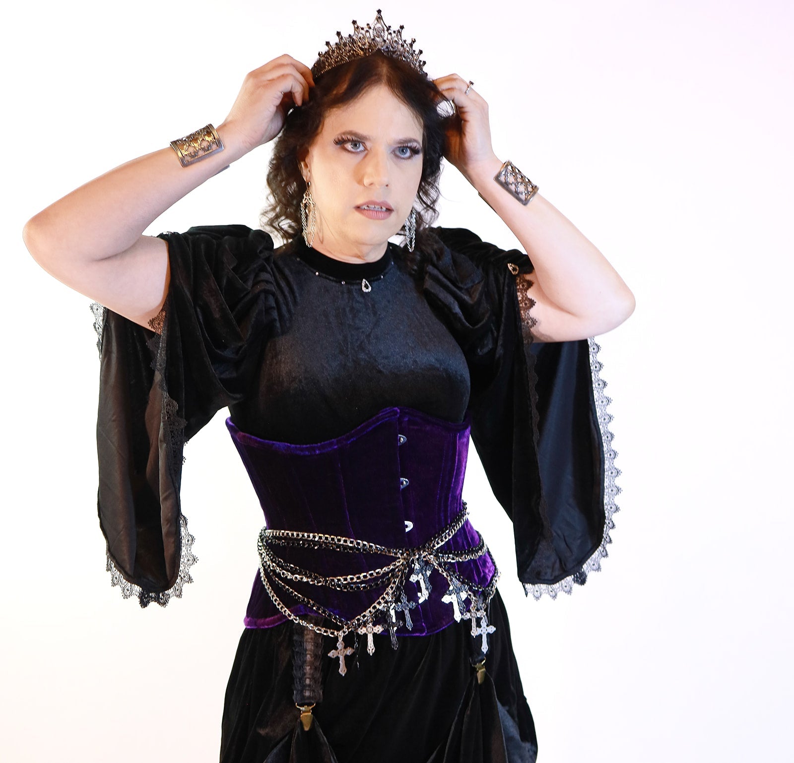 Black Goth Queen Top - Angel's House of Design Co.