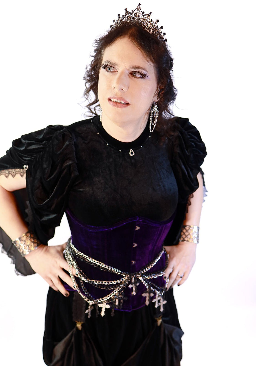 Black Goth Queen Top - Angel's House of Design Co.