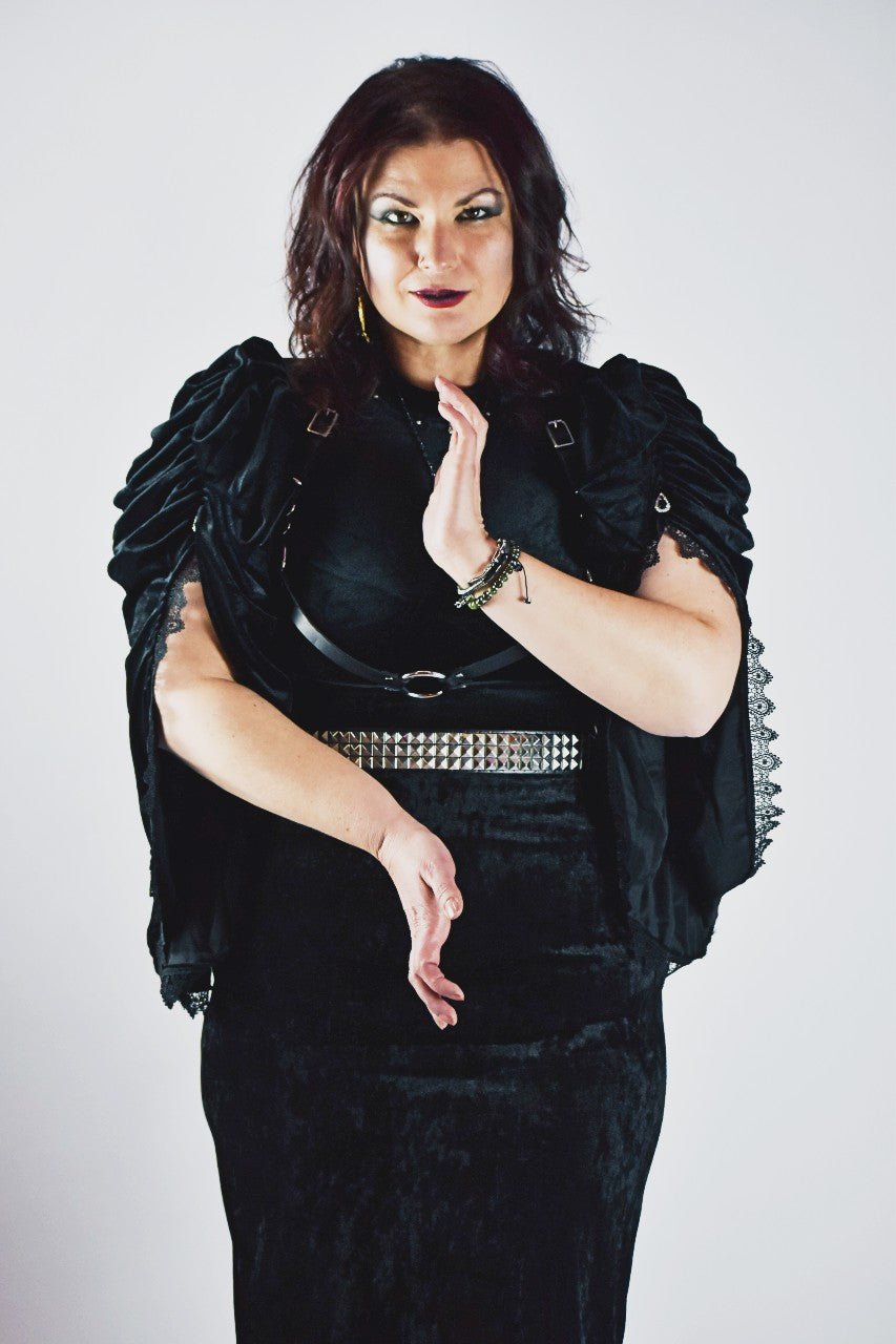 Black Goth Queen Top - Angel's House of Design Co.