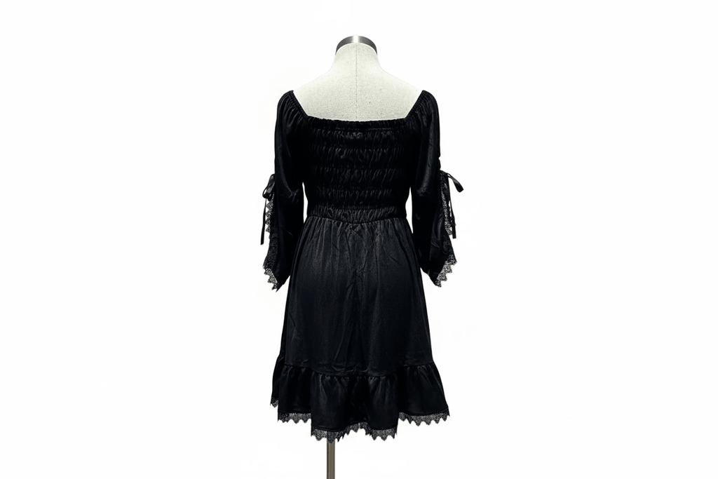 Black Gothic Baby Doll Dress - Angel's House of Design Co.