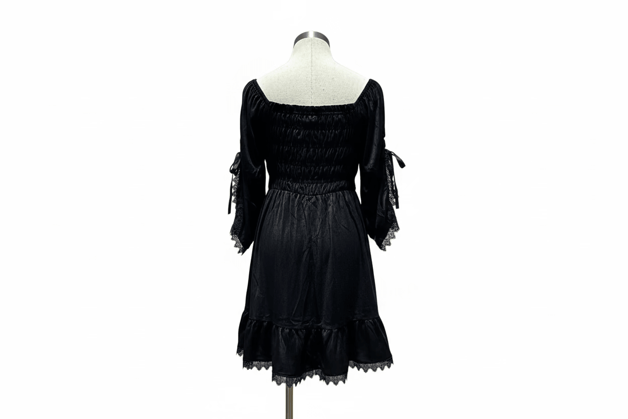 Black Gothic Baby Doll Dress - Angel's House of Design Co.