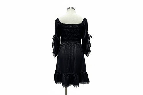 Black Gothic Baby Doll Dress - Angel's House of Design Co.