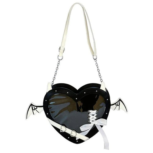 Black Heart Handbag - Angel's House of Design Co.