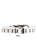 Black or White 2 Hole Belt - Angel's House of Design Co.