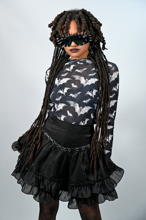 Black Ruffle Skirt - Angel's House of Design Co.