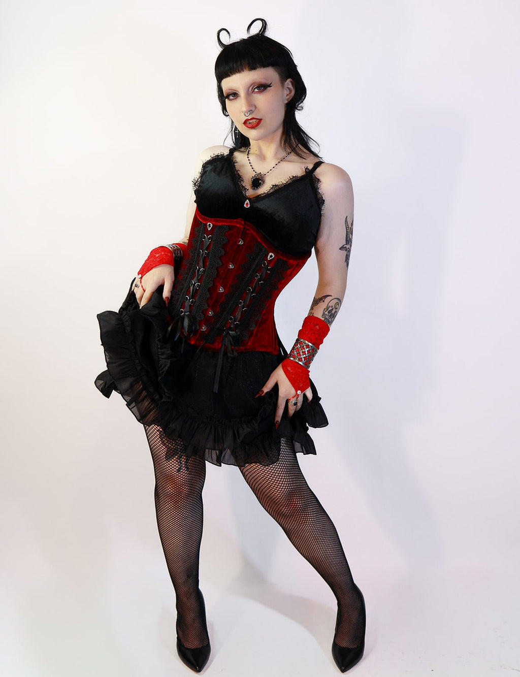 Black Ruffle Skirt - Angel's House of Design Co.