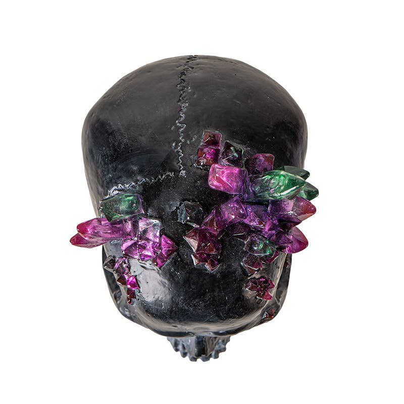 Black Skull With Crystals - Angel's House of Design Co.