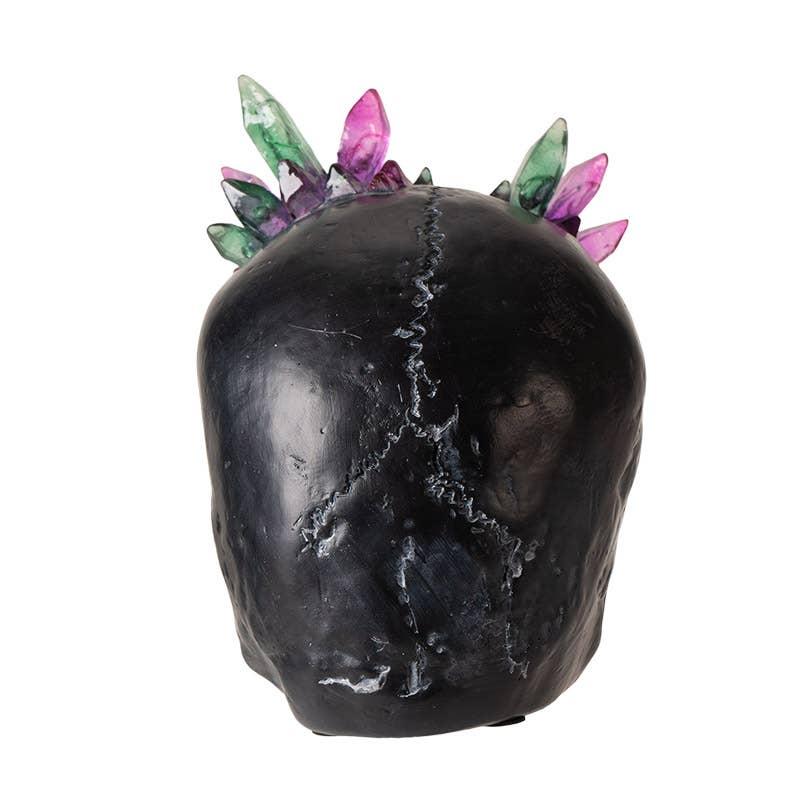 Black Skull With Crystals - Angel's House of Design Co.