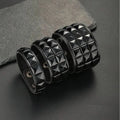 Black Studded Cuff Bracelet - Angel's House of Design Co.