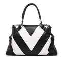 Black & White Chevron Handbag - Angel's House of Design Co.