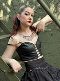 Blades Fitted Top with Side Zipper - Angel's House of Design Co.
