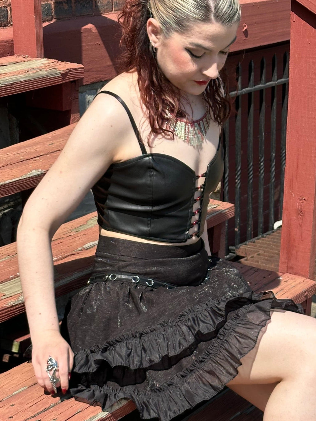 Blades Fitted Top with Side Zipper - Angel's House of Design Co.
