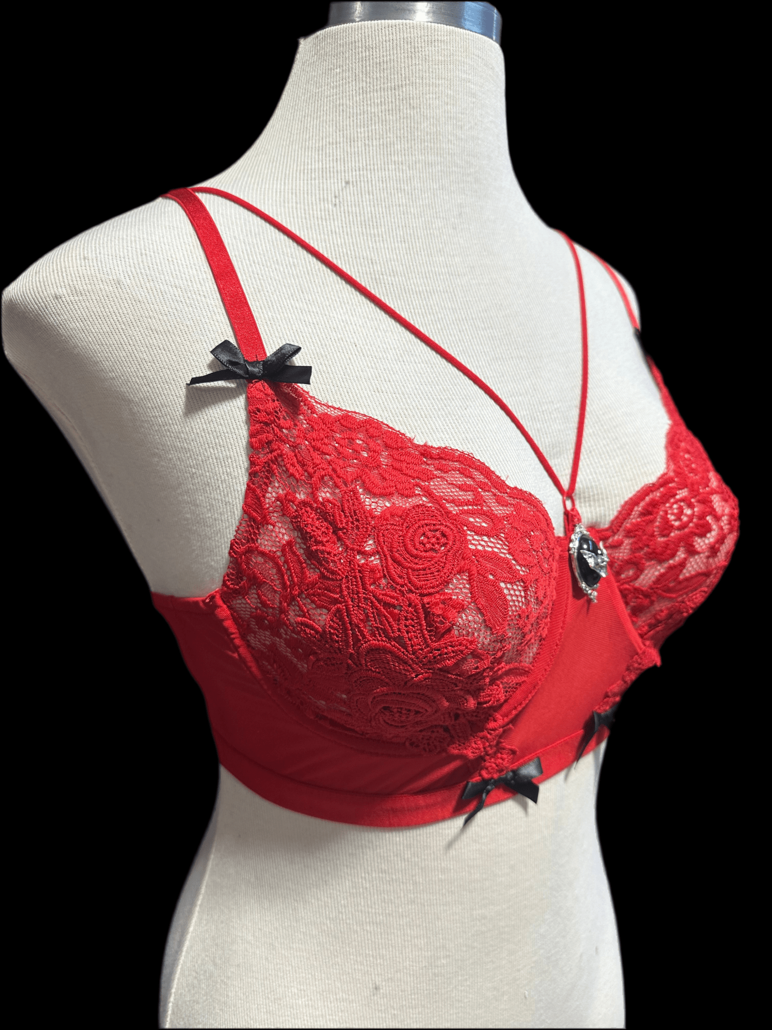 Blood Rose Bat Bra - Angel's House of Design Co.